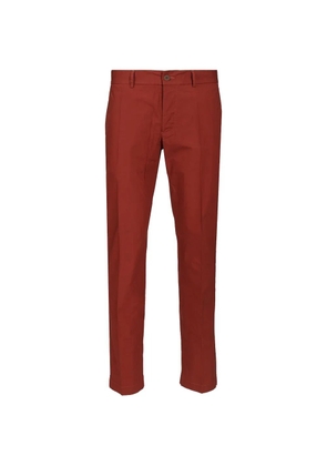 original vintage style straight-leg trousers - Red