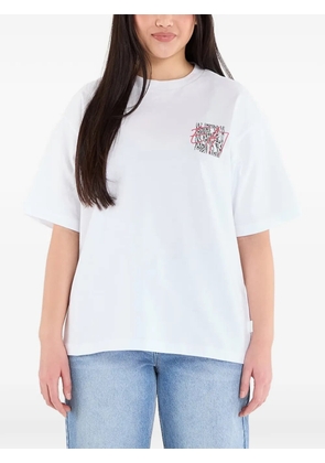 Ea7 Emporio Armani logo-print T-shirt - White