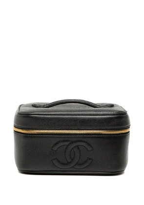 CHANEL Pre-Owned 1994-1996 CC Caviar Case vanity bag - Black