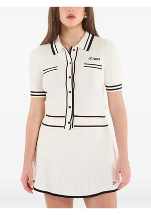 GUESS USA cable-knit tipped sweater - Neutrals