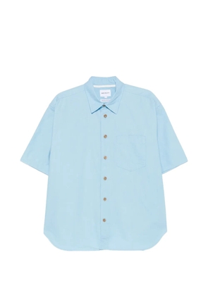 Norse Projects short-sleeved patch-pocket shirt - Blue