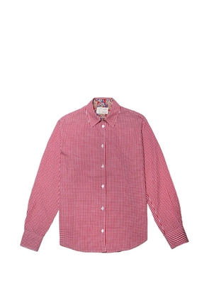 MC2 Saint Barth logo-embroidered gingham shirt