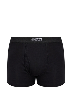 MM6 Maison Margiela logo-patch boxers - Black