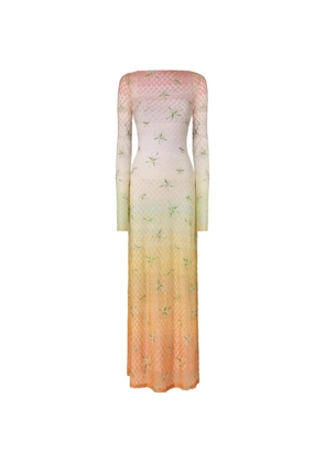 Missoni long cover-up dress - Orange