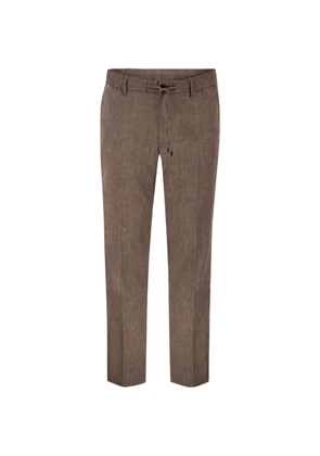 BOSS drawstring trousers - Brown