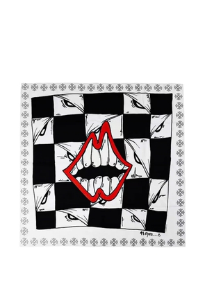 Chrome Hearts Matty Boy Chomper patterned scarf - White