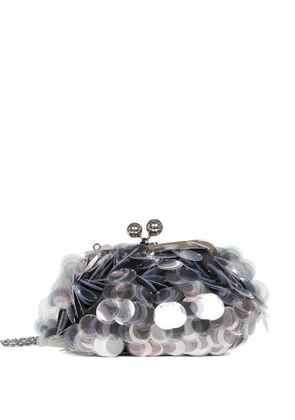 Weekend Max Mara sequin-embellished clutch bag - Silver