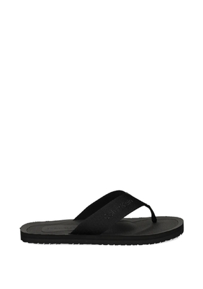 Calvin Klein logo-embossed flip-flops - Black