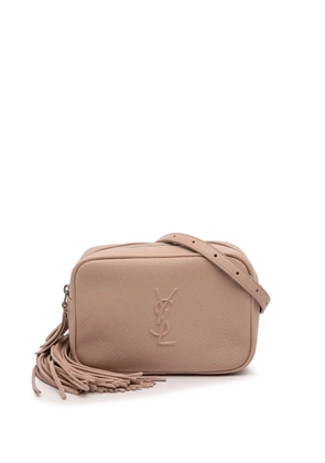 Saint Laurent Pre-Owned 2018 Grained Calfskin Monogram Lou Tassel belt bag - Pink