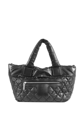 CHANEL Pre-Owned 2013-2014 Small Quilted Nylon Coco Cocoon tote bag - Black