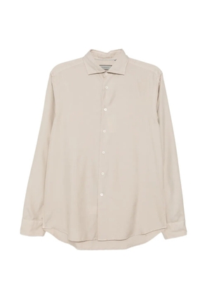 Canali button-fastening shirt - Neutrals