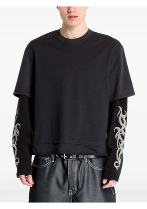 GUESS USA layered graphic-print T-shirt - Blue