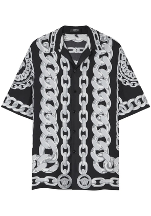 Versace Medusa Chains silk shirt - Black
