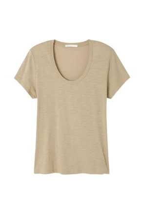 American Vintage Jacksonville scoop-neck T-shirt - Neutrals