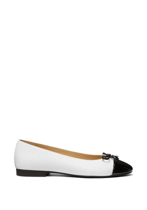 Michael Kors Piper cap-toe ballet flats - White