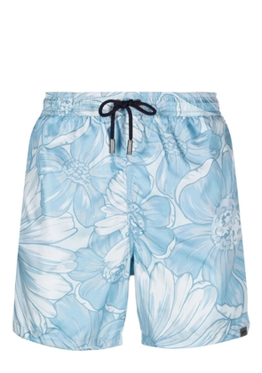 ASPESI floral-print swim shorts - Blue