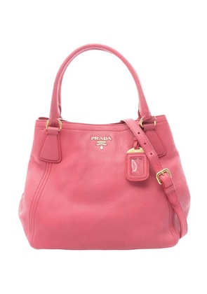 Prada Pre-Owned 2010-2026 Vitello Daino Open Convertible Tote satchel - Pink
