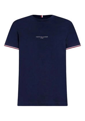 Tommy Hilfiger striped-tipping T-shirt - Blue