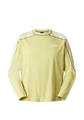 The North Face logo-print long-sleeve T-shirt - Yellow