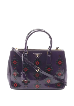 Prada Pre-Owned 2000s Galleria flower-embellishment tote bag - Purple