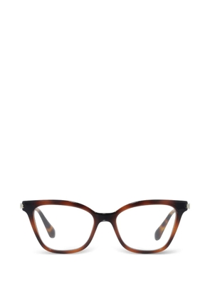 Ferragamo cat-eye full-rim glasses - Brown