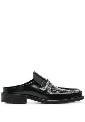 Martine Rose square toe mules - Black