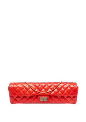 CHANEL Pre-Owned 2008-2009 Quilted Patent Reissue 2.55 East West Single Flap shoulder bag - Red