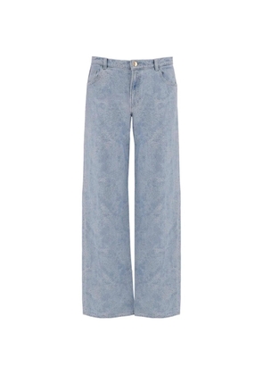 Just Cavalli acid-wash wide-leg jeans - Blue