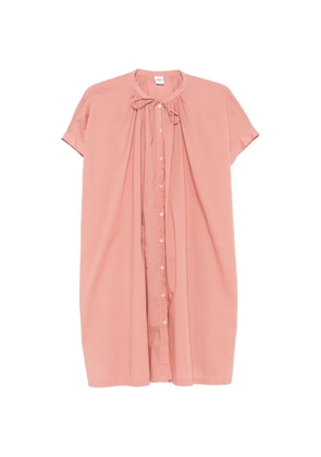 ASPESI gathered tie-fastening mini dress - Pink