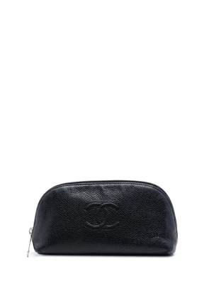 CHANEL Pre-Owned 2010-2011 CC Caviar Cosmetic pouch - Black