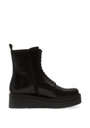 VAGABOND Tara lace-up leather sneakers - Black