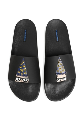 Dolce & Gabbana embellished leather sandals - Black