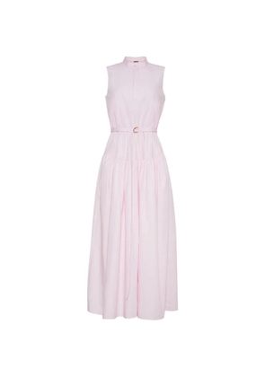 Adam Lippes Arden belted sleeveless dress - Pink