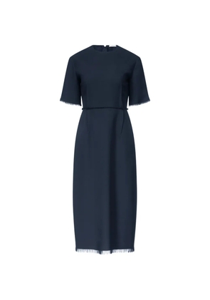 FFORME Brooke frayed-edge midi dress - Black