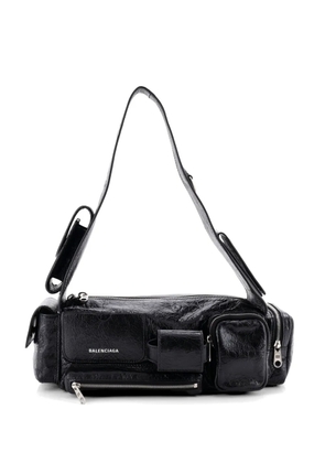 Balenciaga Pre-Owned Superbusy Multi-Pocket Sling Bag Leather Small hobo bag - Black