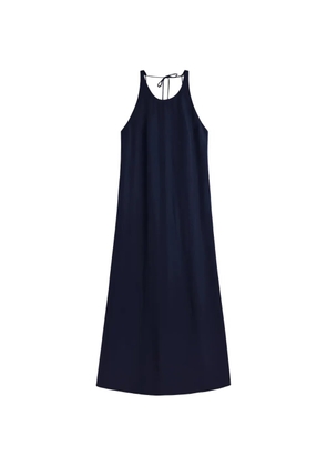 Ecoalf Crome halterneck tie-fastening dress - Blue