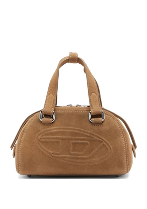 Diesel mini 1DR Dome leather tote bag - Brown