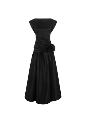 Acler Delph flower-embellished maxi dress - Black