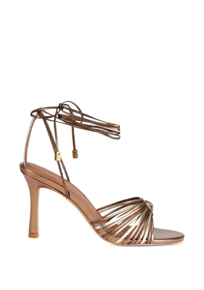 Kurt Geiger London multi-strap tie-fastening heeled sandals - Brown