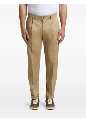 Peserico pleated-front turn-up trousers - Neutrals
