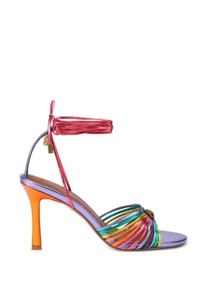Kurt Geiger London multi-strap tie-fastening heeled sandals - Purple
