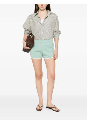 MC2 Saint Barth Francine Light logo-embroidered shorts - Green