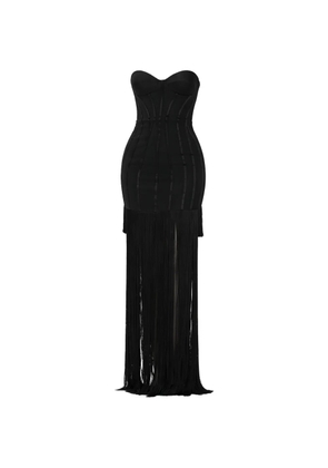 Elisabetta Franchi strapless maxi dress - Black