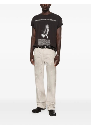 Enfants Riches Déprimés paint-splatter straight-leg jeans - Neutrals