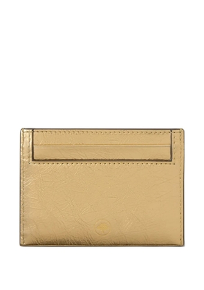Mulberry metallic-effect card holder - Gold