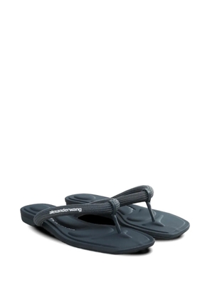 Alexander Wang Jenna logo-print thong-strap - Grey