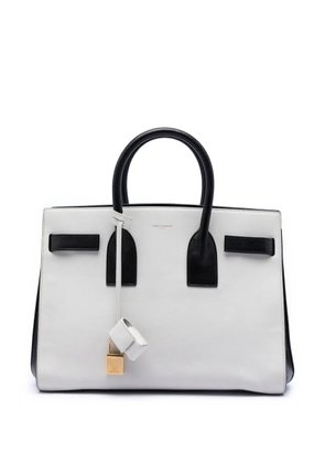 Saint Laurent Pre-Owned 2013 Small Bicolor Leather Sac de Jour satchel - Black
