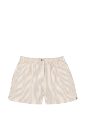 Lacoste striped shorts - Neutrals