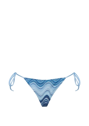 MC2 Saint Barth Marielle wave-pattern bikini bottoms - Blue
