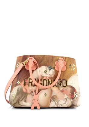 Louis Vuitton Pre-Owned Montaigne Handbag Limited Edition Jeff Koons Fragonard Print Canvas MM satchel - Multicolour